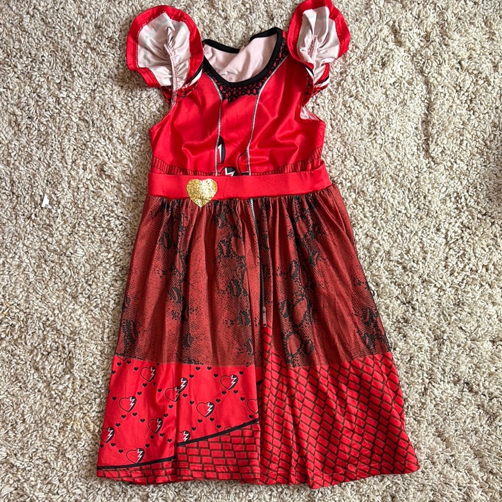 Red and Black Kids Costume Dress